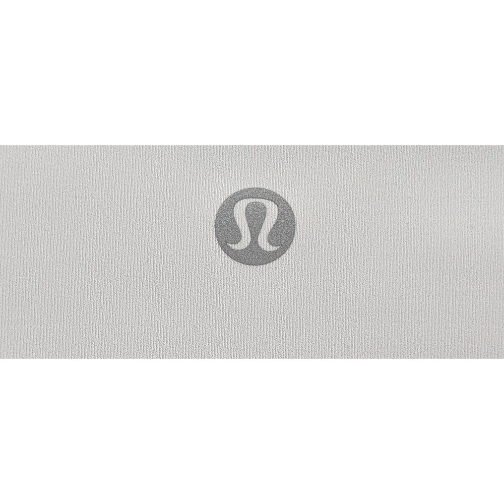 Lululemon White Mesh Panel Leggings Size 8 Wunder Under HR Crop 21"Mesh - Picture 4 of 5